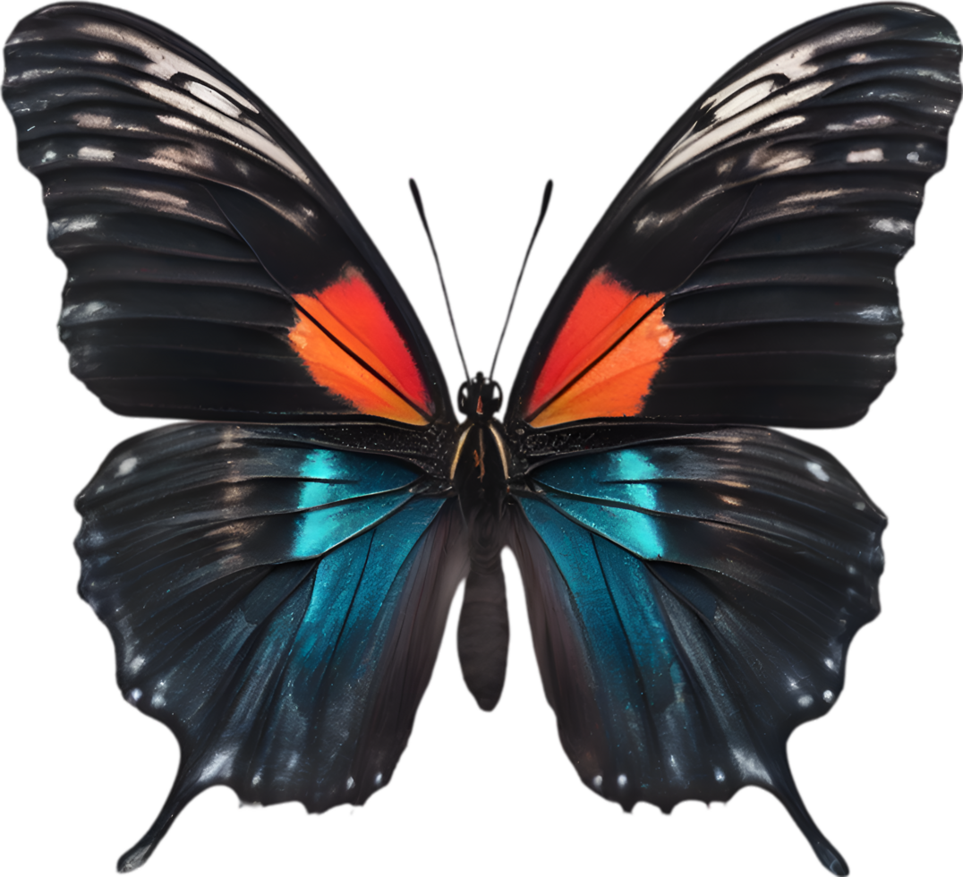 AI generated Colorful and elegant butterfly image. png