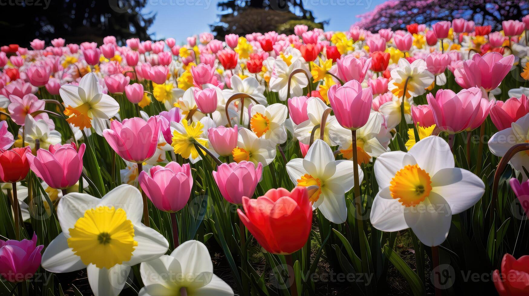 ai generado narciso primavera flores ai generado foto