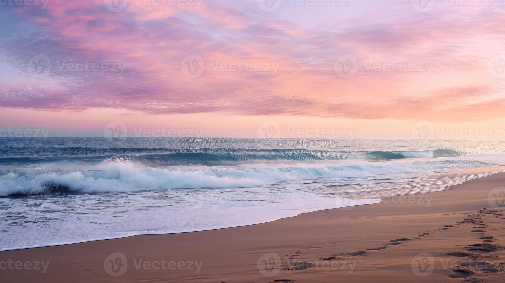 AI generated shells early morning beach california ai generated photo