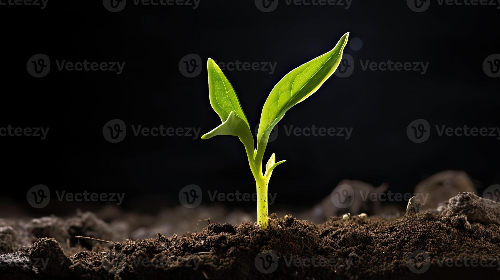 AI generated agriculture corn seedling ai generated photo