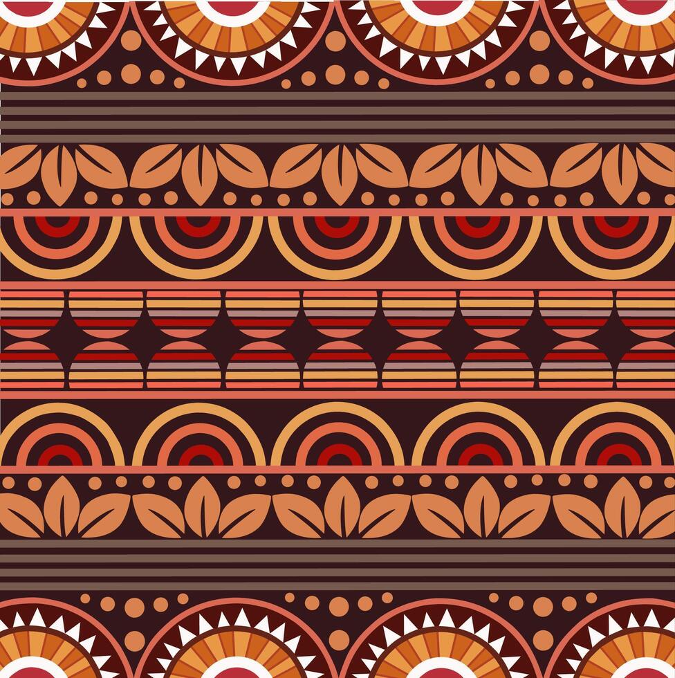 Brown batik patterned background and wallpaper vector