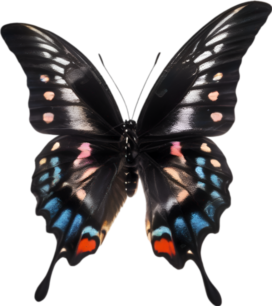 AI generated Colorful and elegant butterfly image. png
