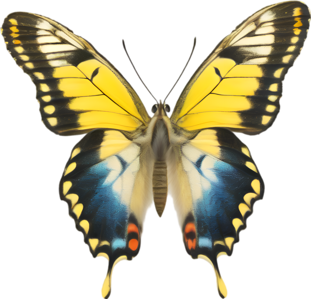 AI generated Colorful and elegant butterfly image. png
