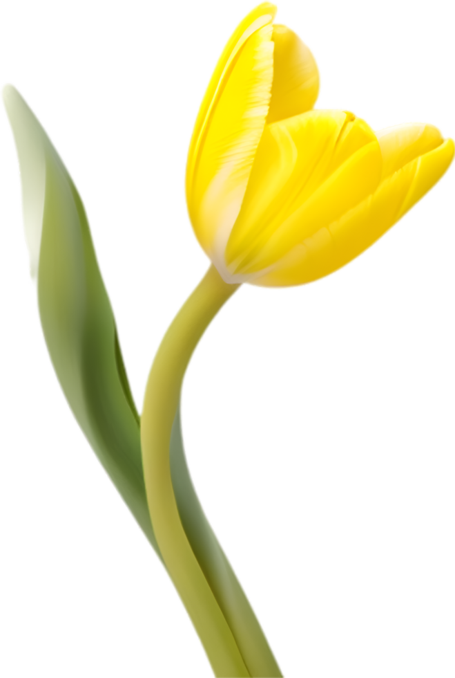 ai generiert Tulpe Clip Art. ein süß Tulpe Blume Symbol. png