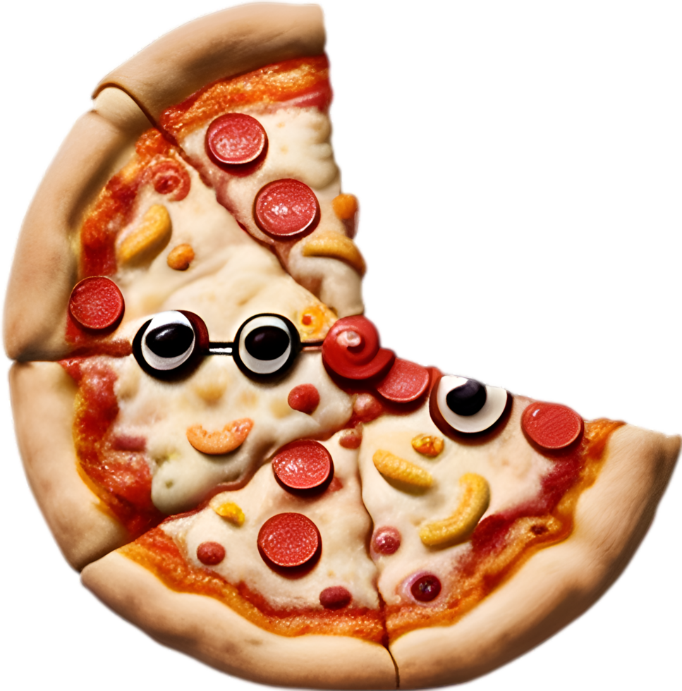 ai generato Pizza icona, un' carino colorato Pizza icona. png