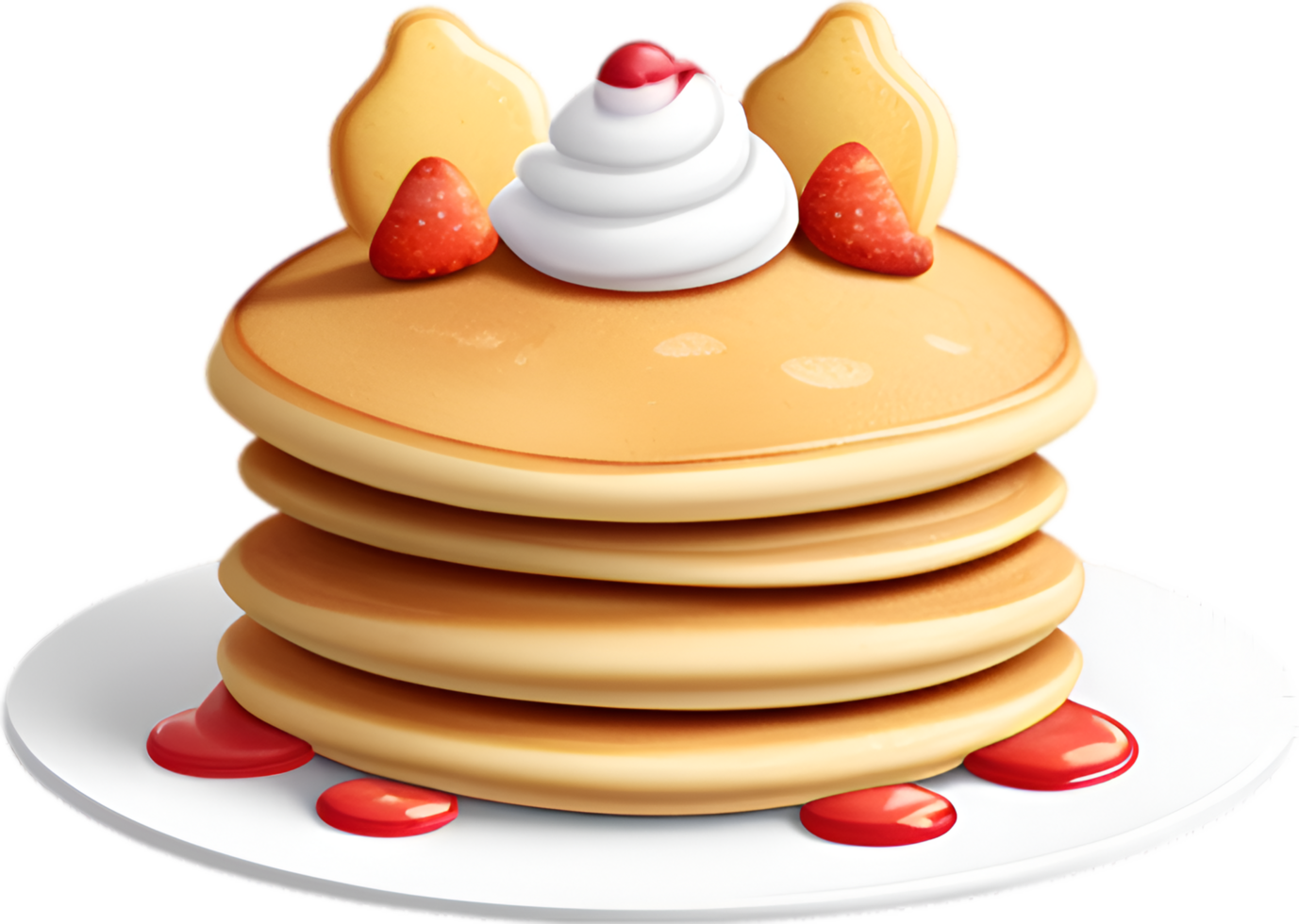 AI generated Pancake icon, a cute colorful Pancake icon. png
