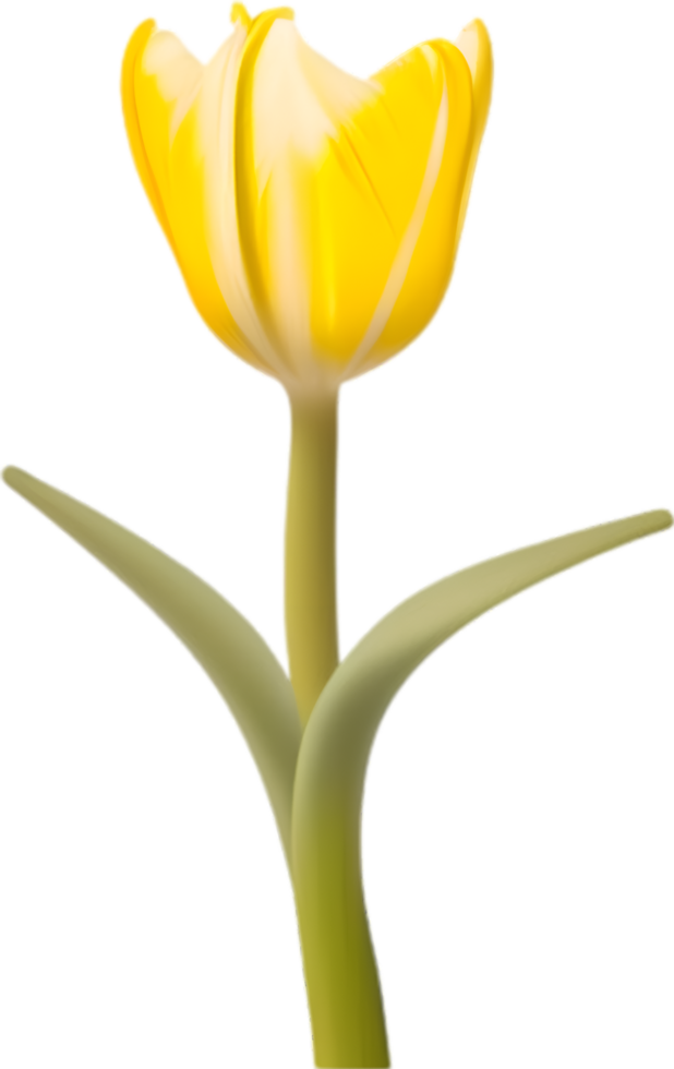 ai generado tulipán clipart. un linda tulipán flor icono. png