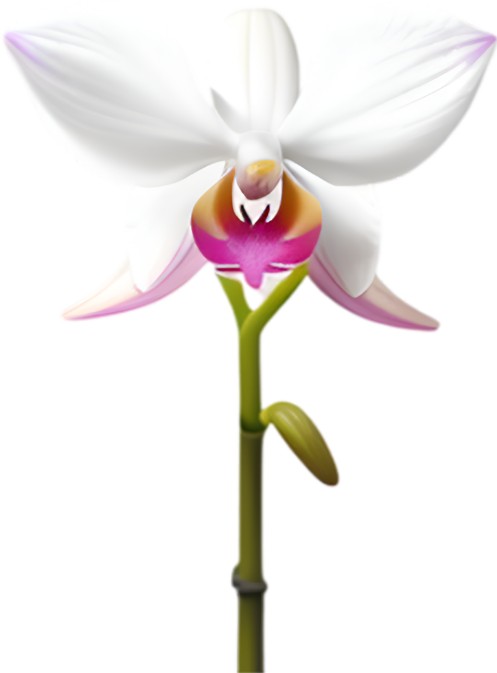 AI generated Orchid clipart. A cute Orchid flower icon. png