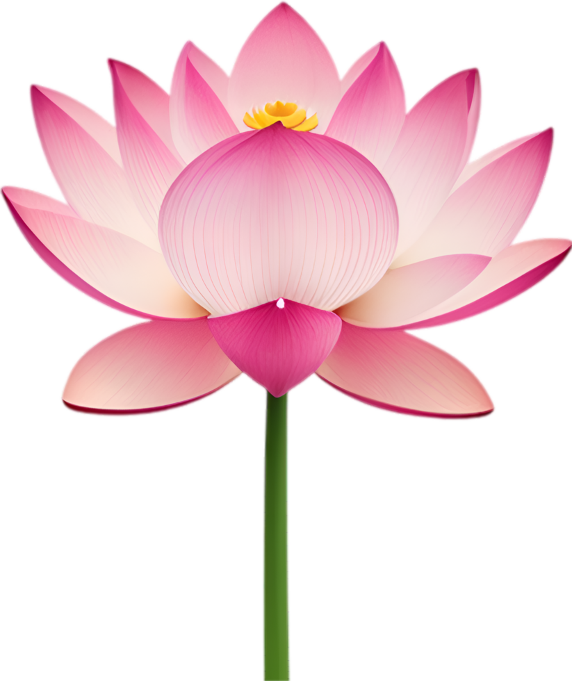 AI generated Lotus clipart. A cute Lotus flower icon. png