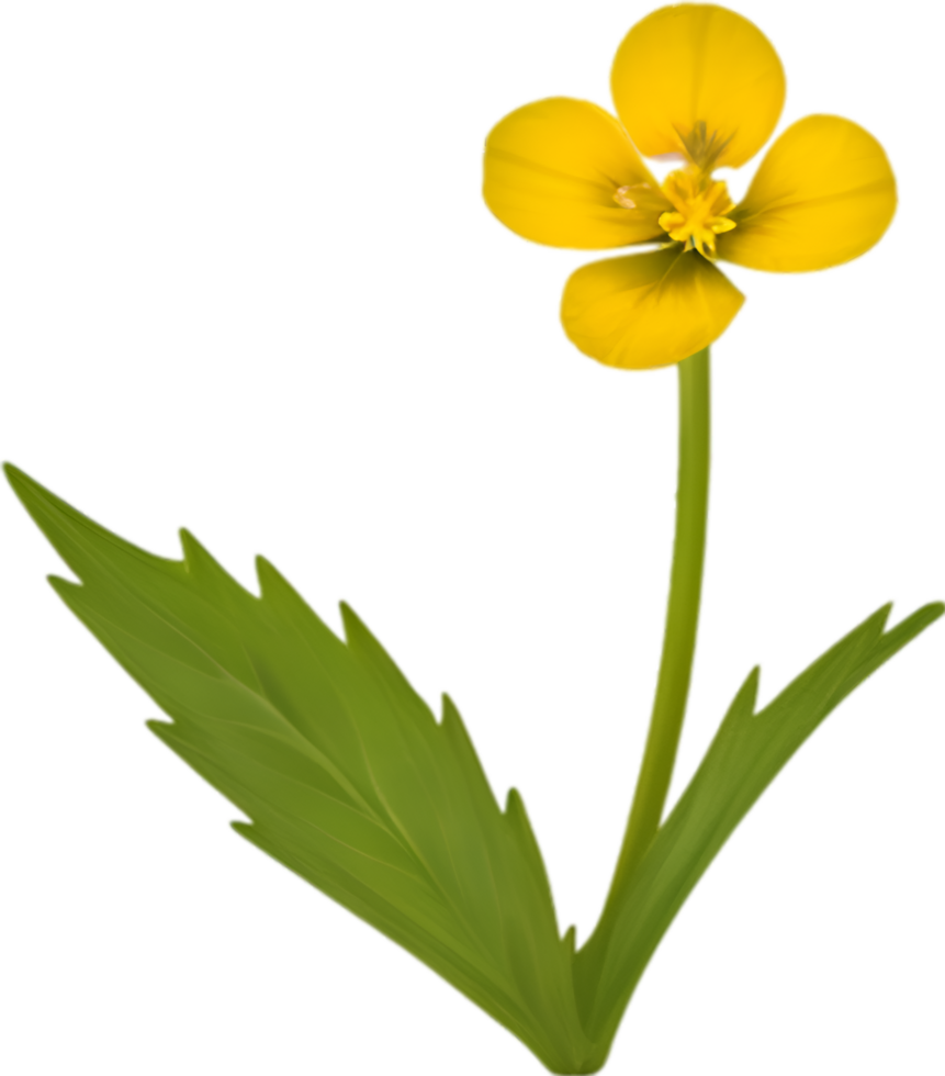 AI generated Primrose clipart. A cute Primrose flower icon. png