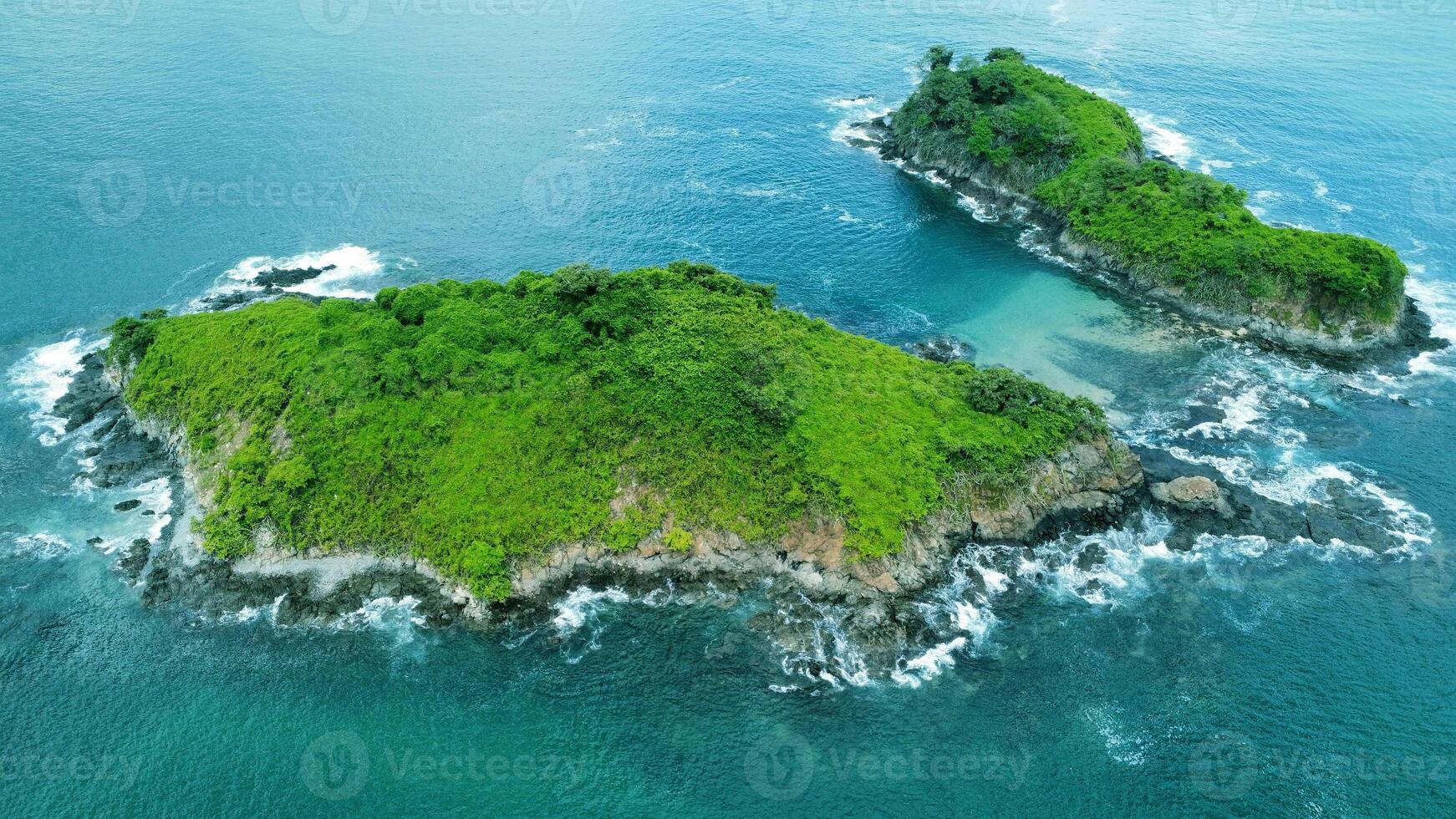 AI generated Island Drone Nature Photography Photo