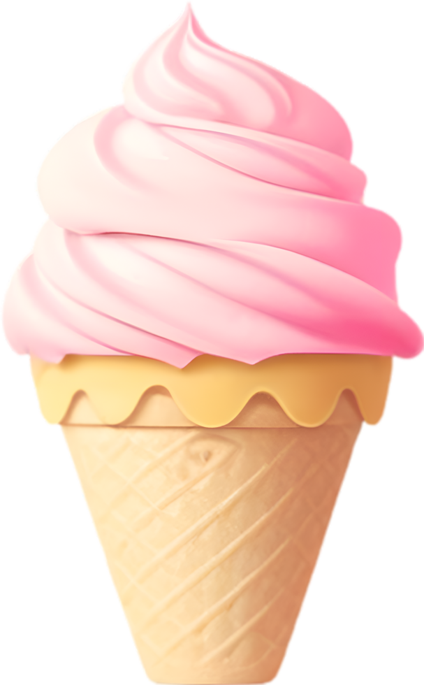 ai gegenereerd ijsje icoon, een schattig kleurrijk ijsje icoon. png