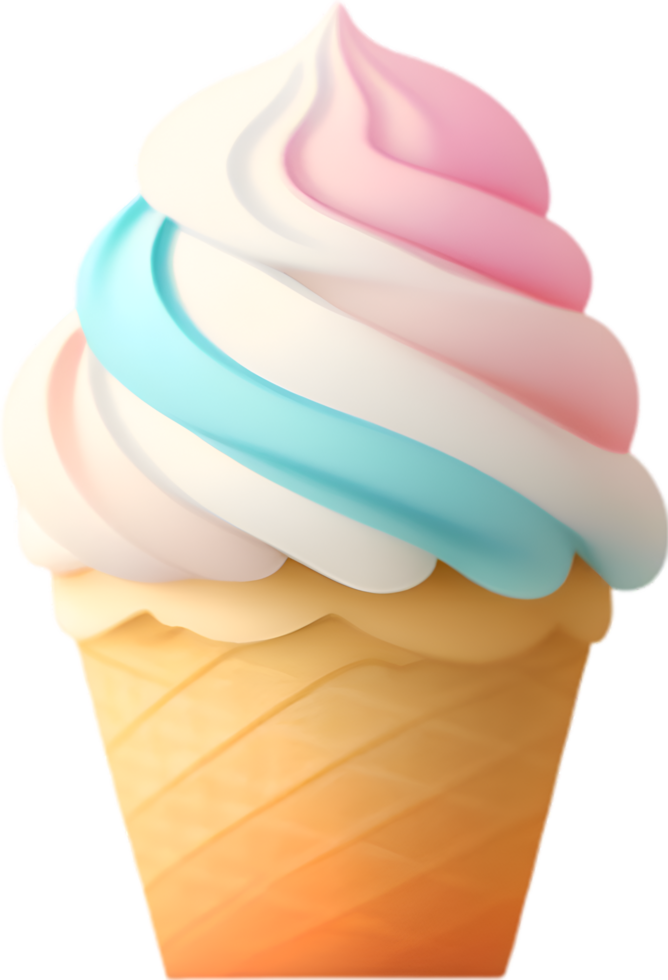 ai generato gelato icona, un' carino colorato gelato icona. png