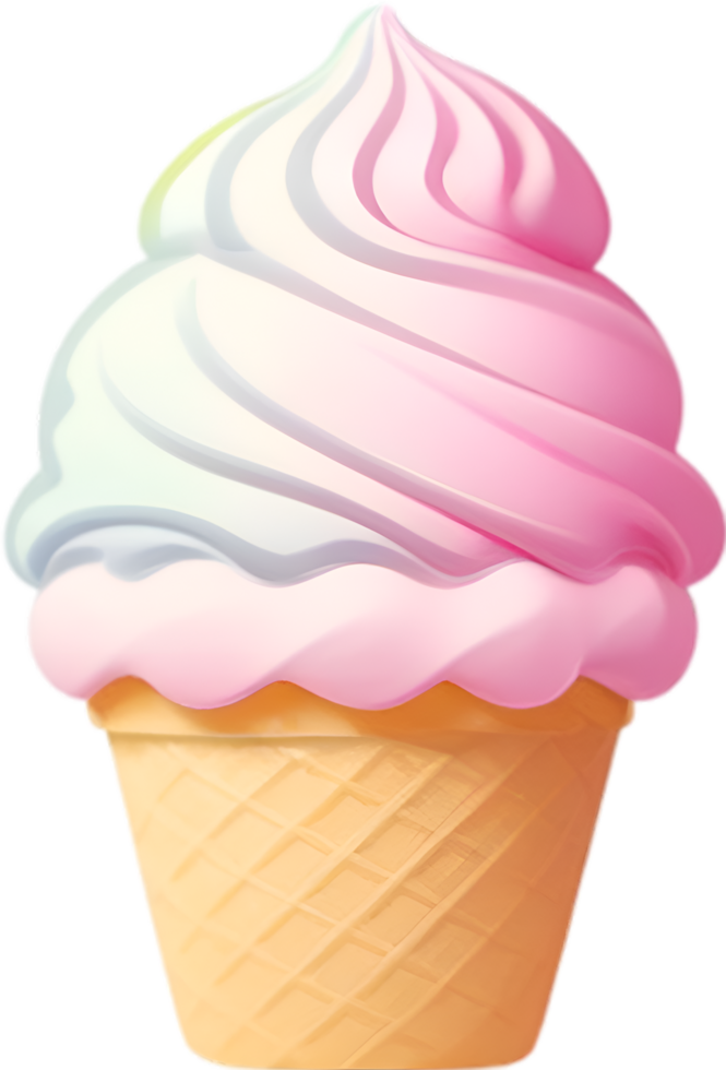 ai generado helado icono, un linda vistoso helado icono. png