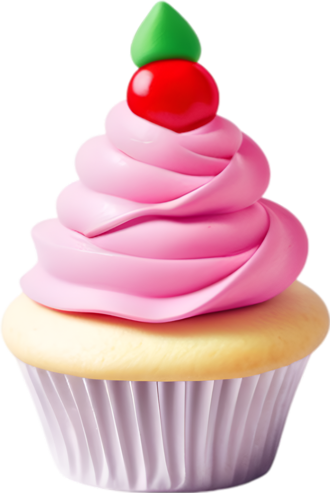 AI generated Cupcake icon, a cute colorful Cupcake icon. png