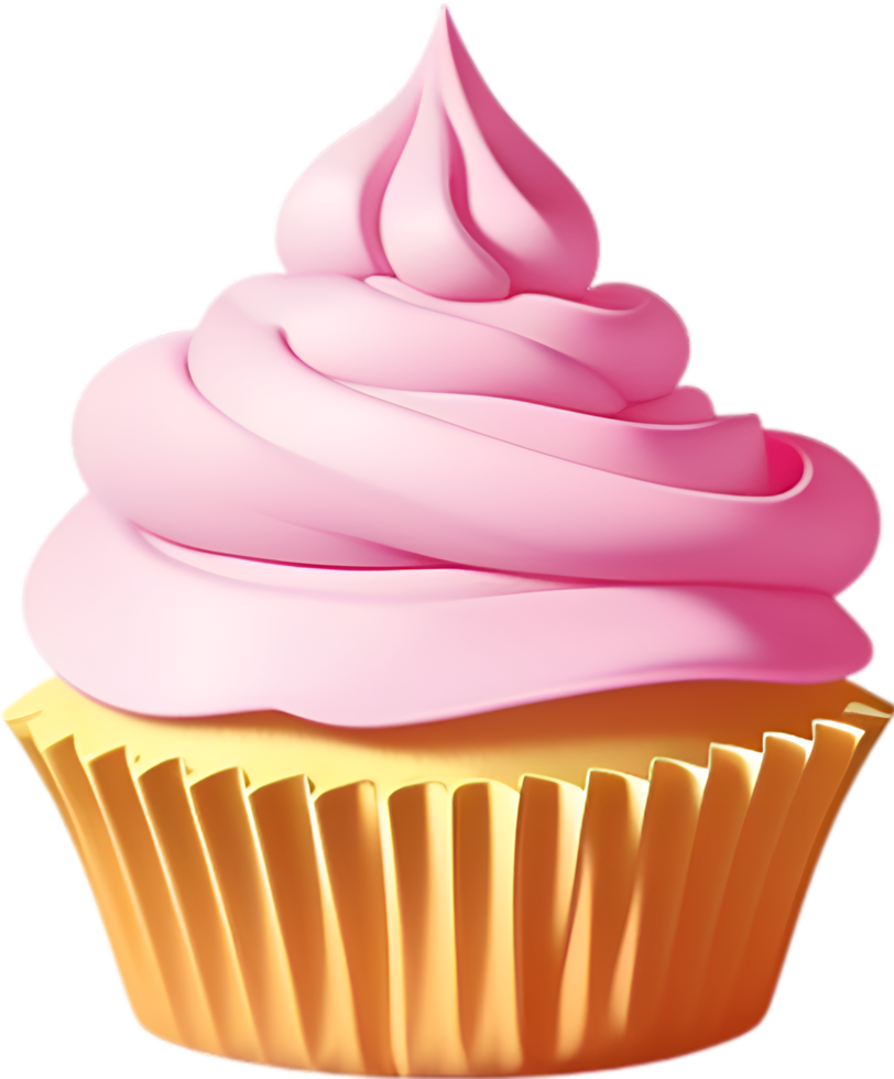 AI generated Cupcake icon, a cute colorful Cupcake icon. png