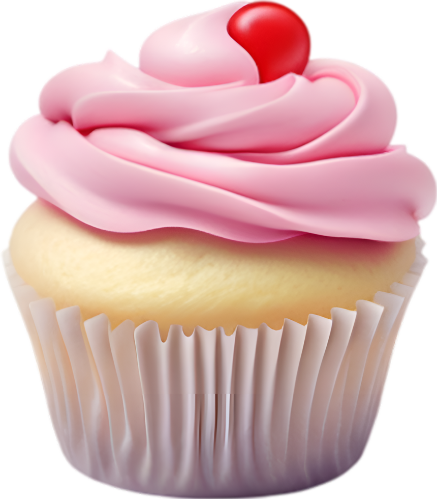 AI generated Cupcake icon, a cute colorful Cupcake icon. png