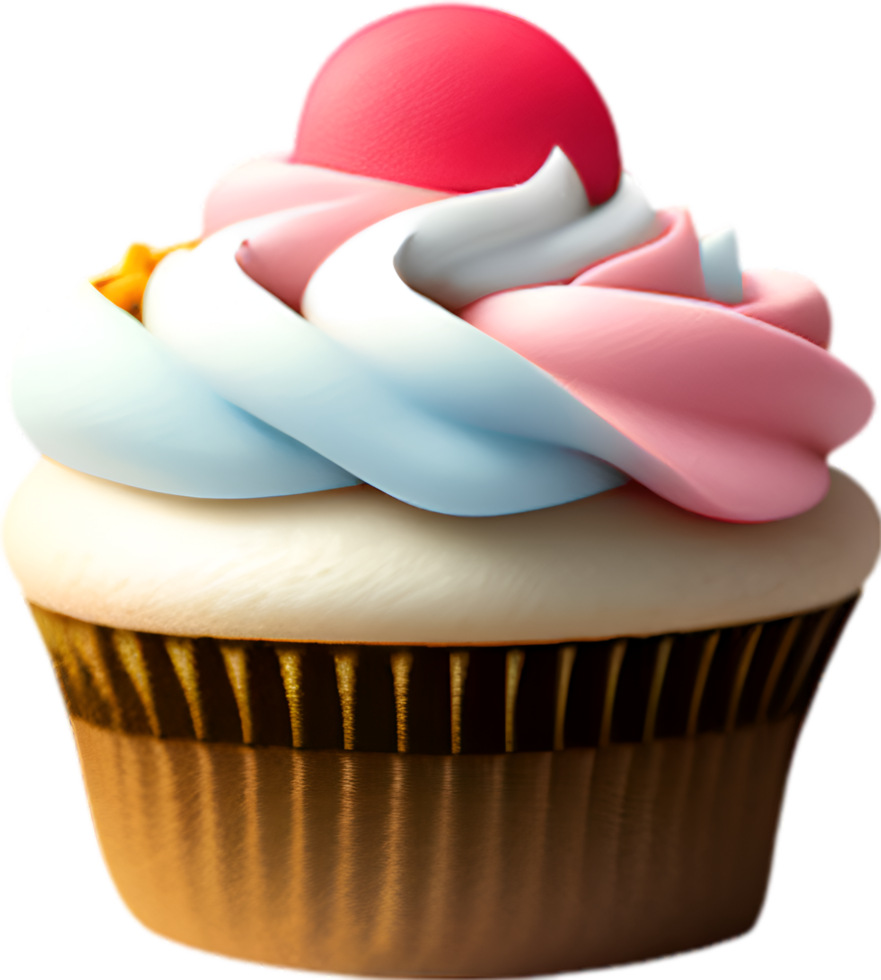 AI generated Cupcake icon, a cute colorful Cupcake icon. png