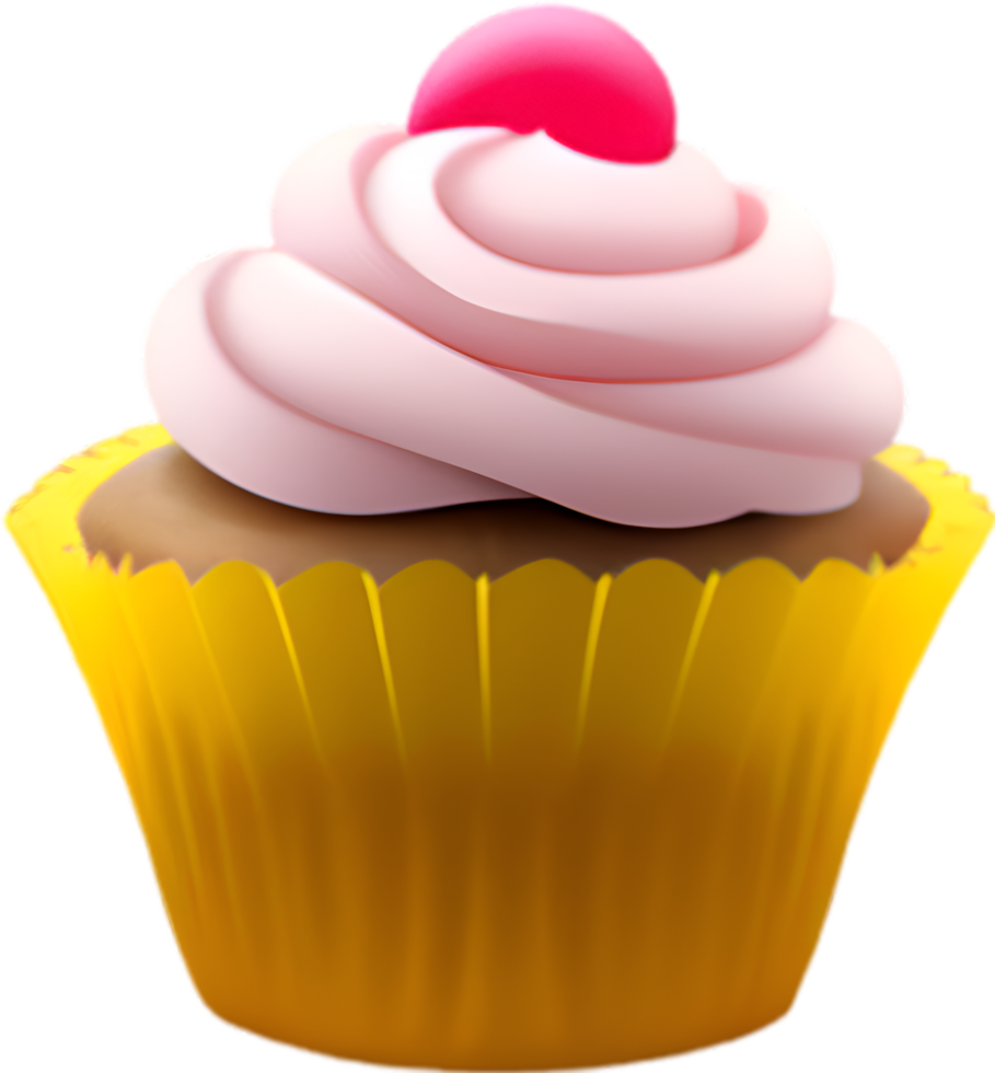 AI generated Cupcake icon, a cute colorful Cupcake icon. png