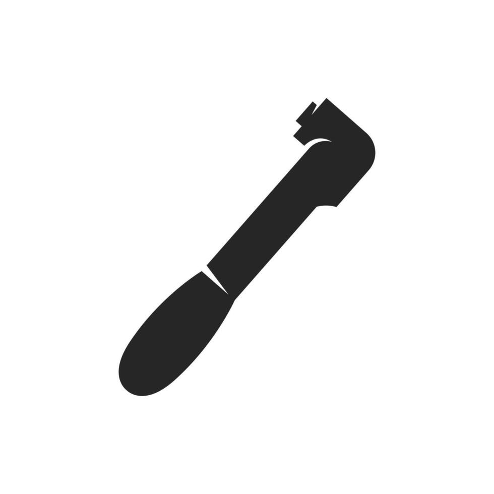 Tire inflator icon in black and white vector