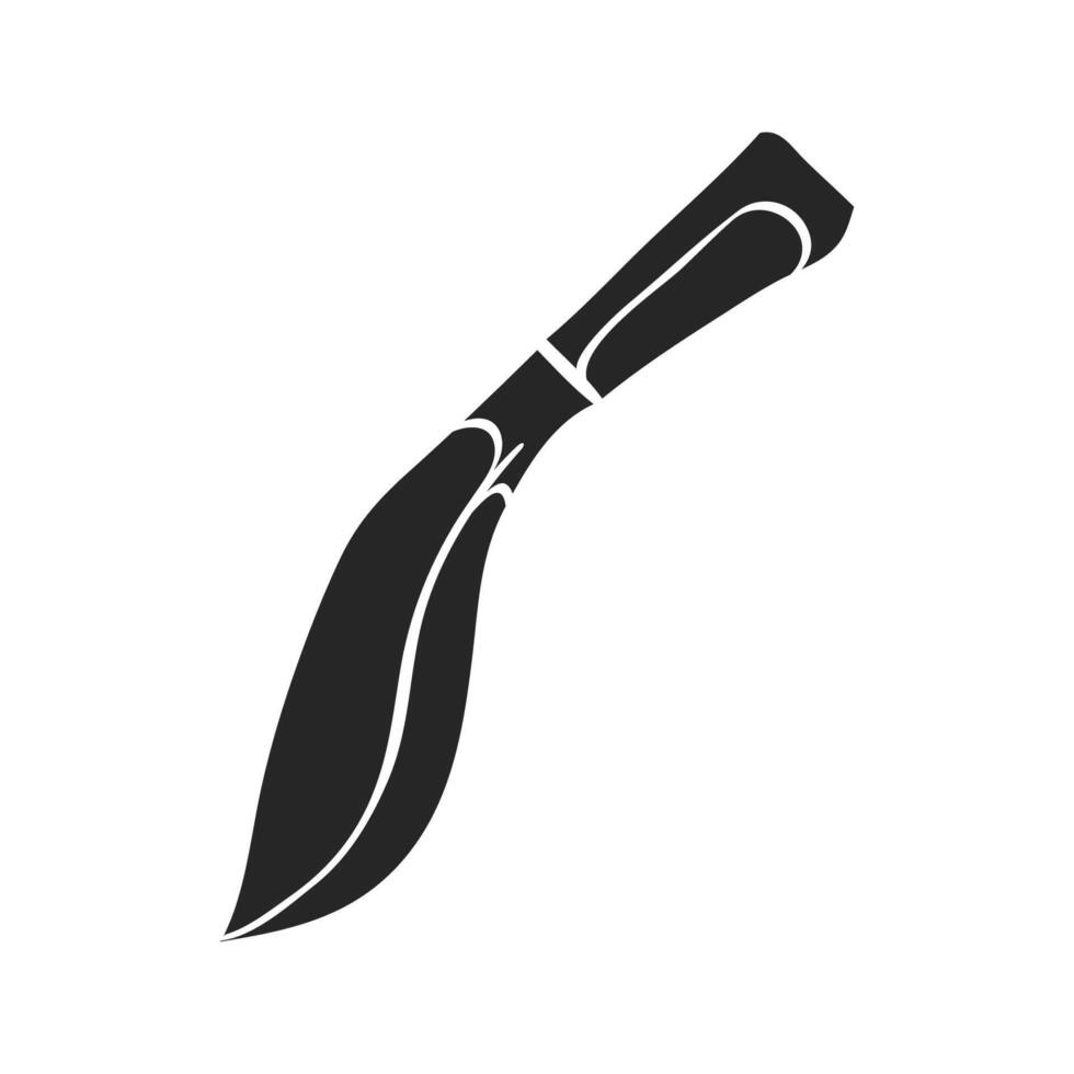 mano dibujado cuchillo vector ilustración