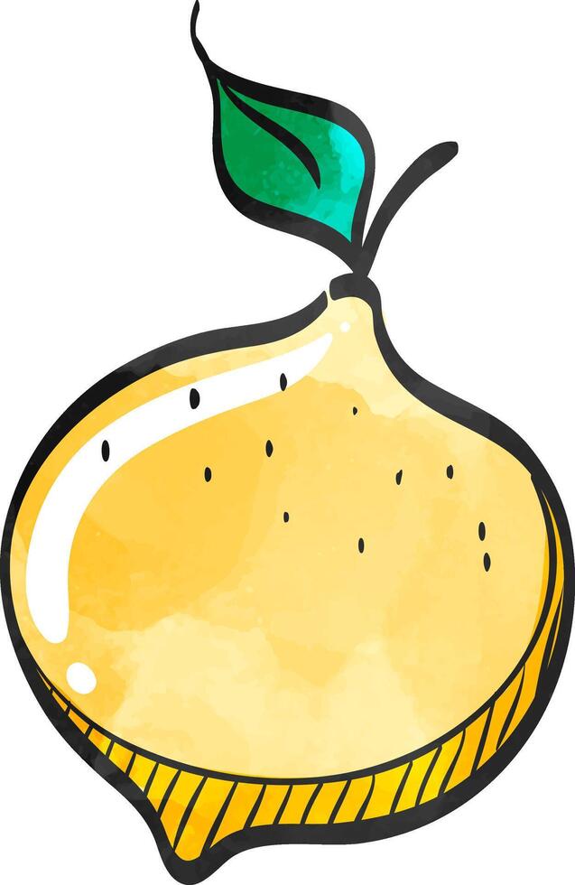 limón icono en color dibujo. comida Fruta vitamina sano dieta agrios ingrediente vector