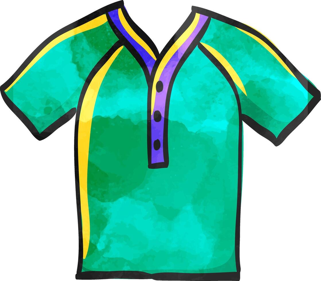 béisbol jersey icono en color dibujo. deporte campeonato uniforme equipo vestir vector