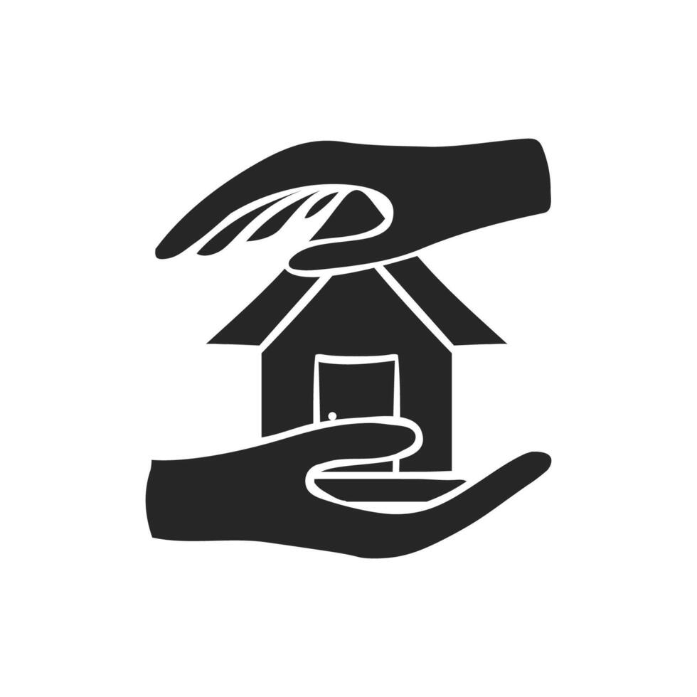 Hand drawn Property care vector illustration