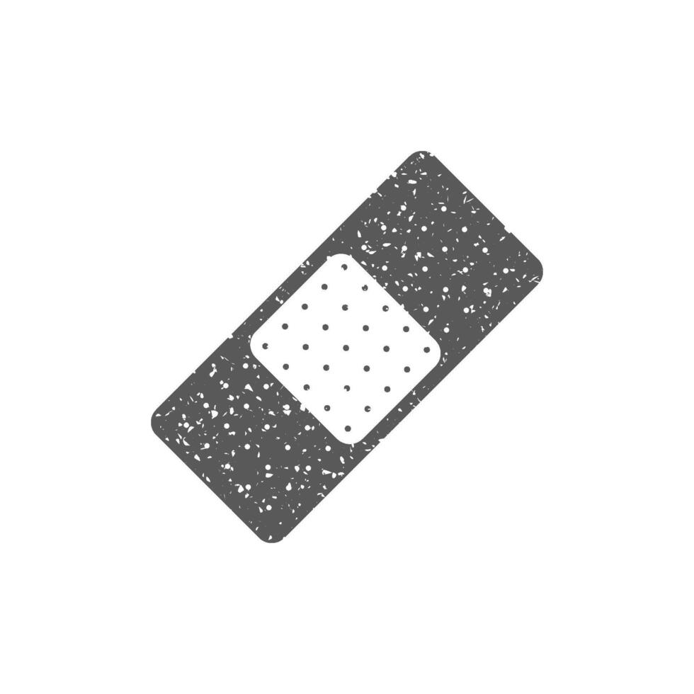 Bandage icon in grunge texture vector illustration