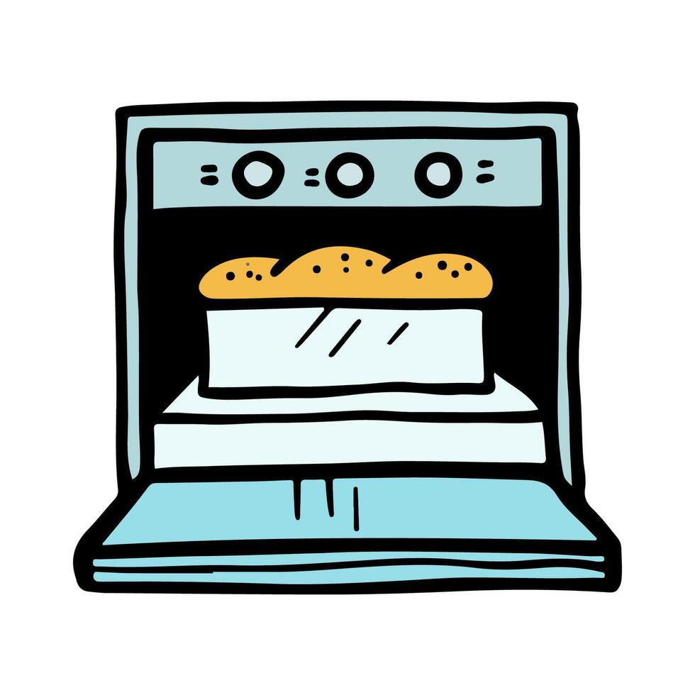 Cake In Oven Vector Art, Icons, and Graphics for Free Download