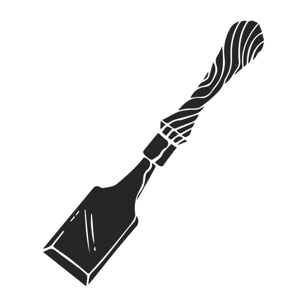 Chisel Woodworking tool vector illustration