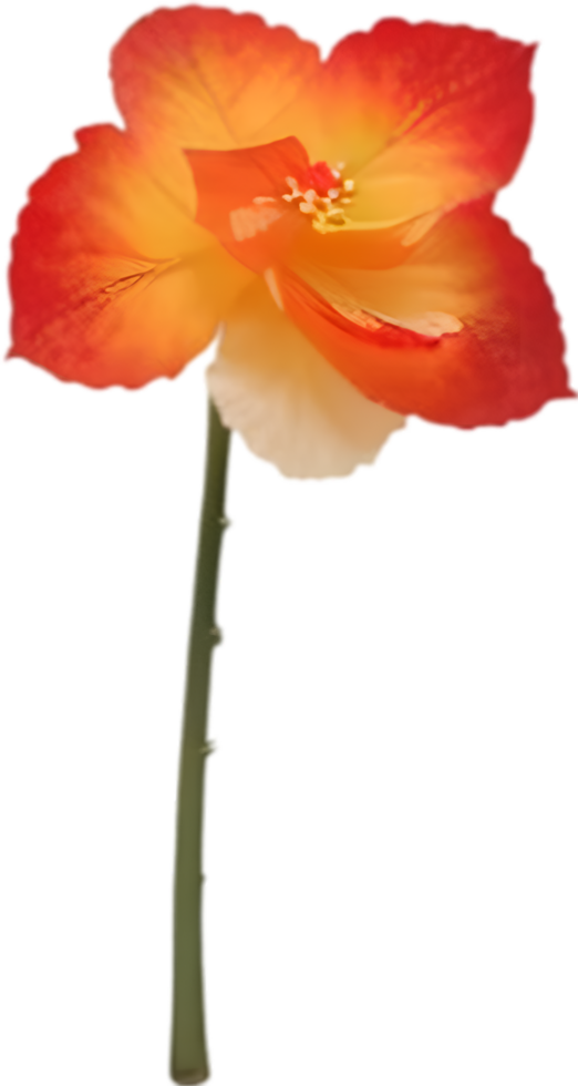 AI generated Begonia clipart. A cute Begonia flower icon. png