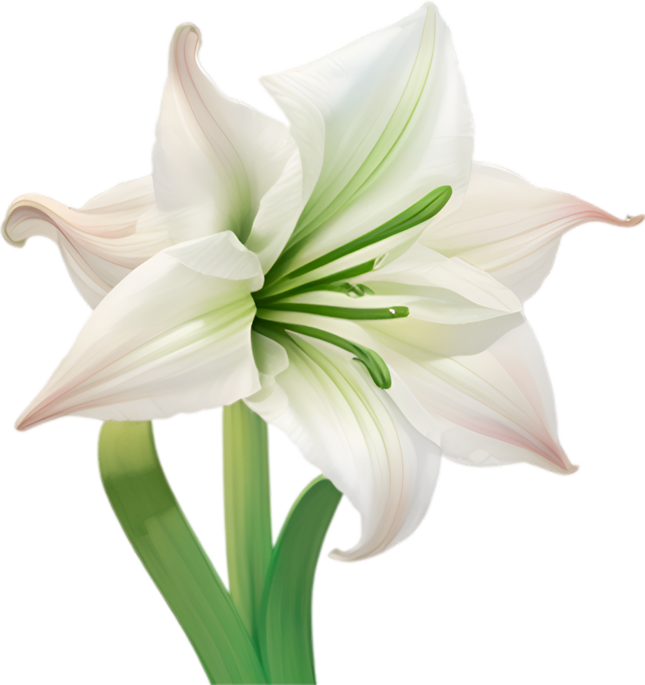 ai genererad amaryllis ClipArt. en söt amaryllis blomma ikon. png