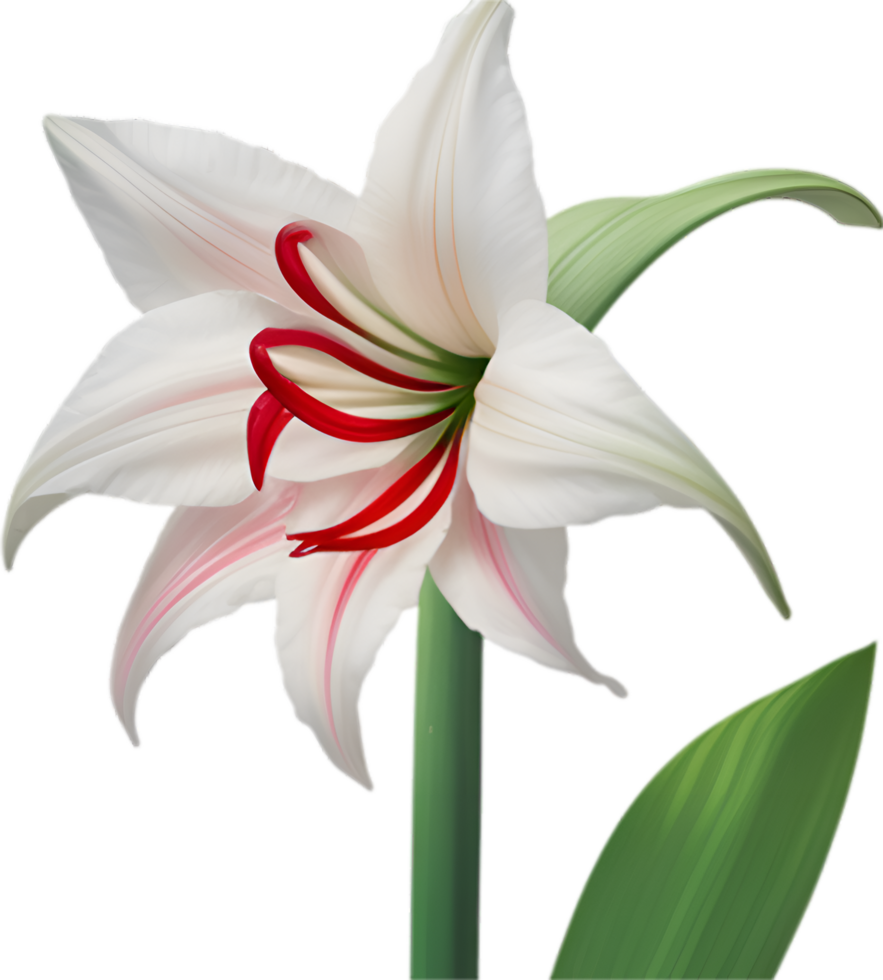 ai genererad amaryllis ClipArt. en söt amaryllis blomma ikon. png