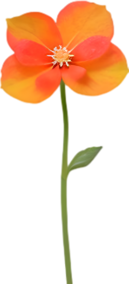 AI generated Flower icon, close-up of a cute colorful flower icon. png