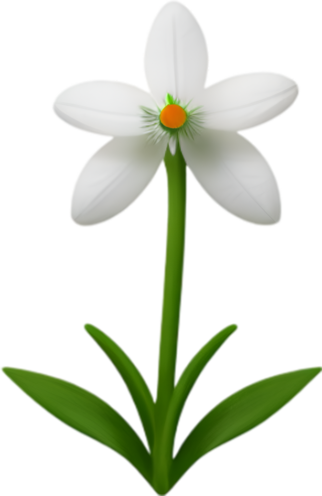 AI generated Flower icon, close-up of a cute colorful flower icon. png