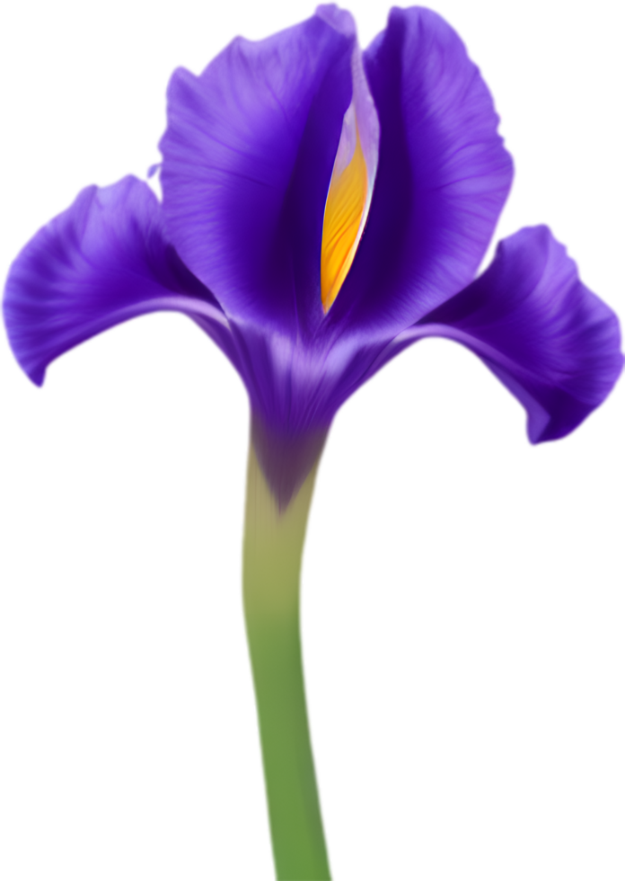 AI generated Flower icon, close-up of a cute colorful flower icon. png
