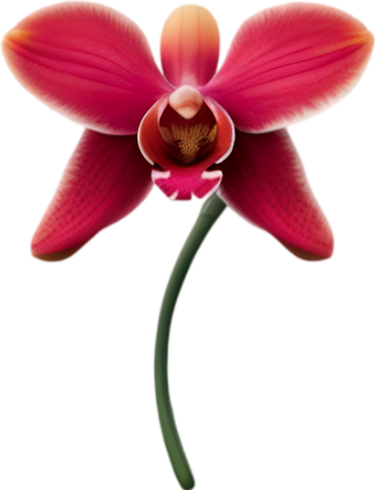 AI generated Flower icon, close-up of a cute colorful flower icon. png