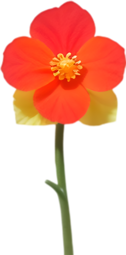 AI generated Flower icon, close-up of a cute colorful flower icon. png