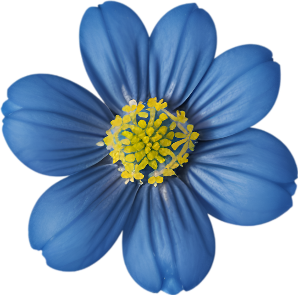 AI generated Flower icon, close-up of a cute colorful flower icon. png