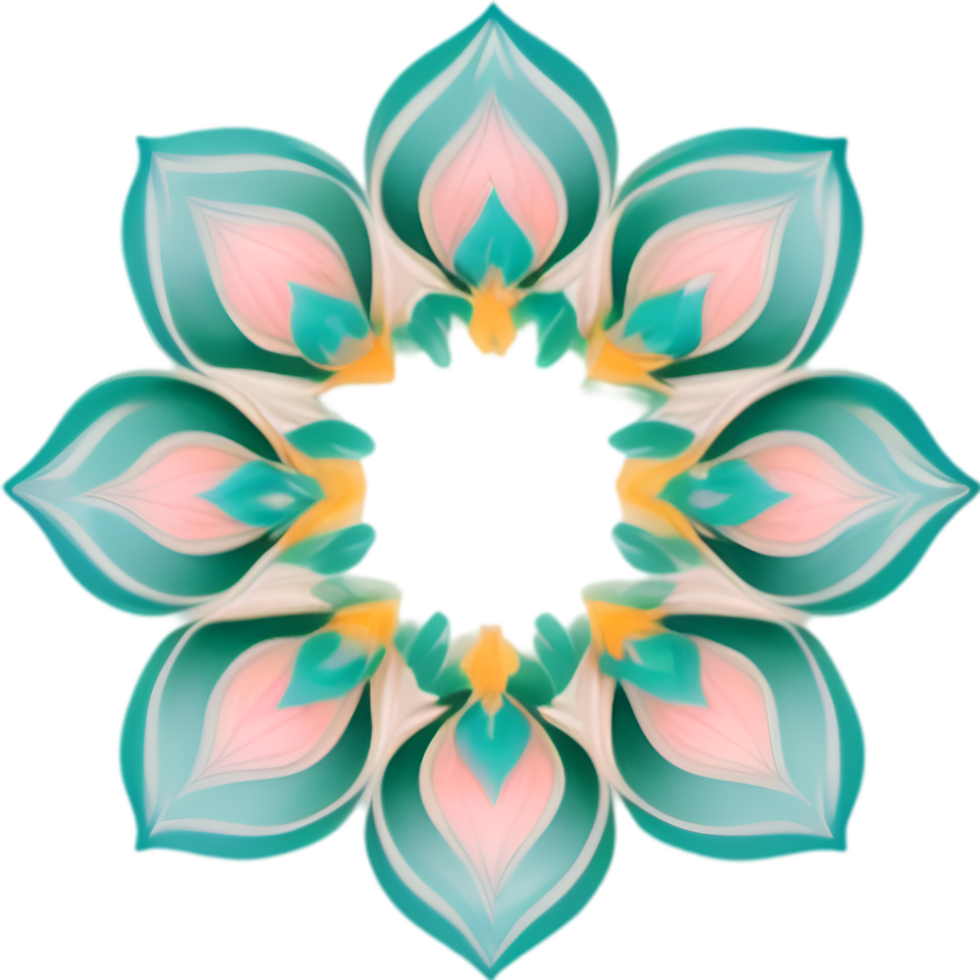 AI generated Flower icon, close-up of a cute colorful flower icon. png