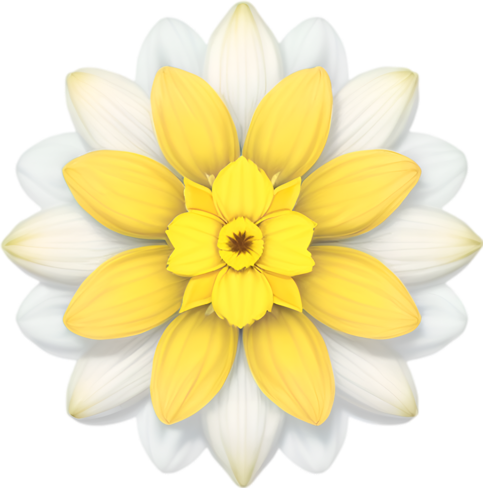 AI generated Flower icon, close-up of a cute colorful flower icon. png