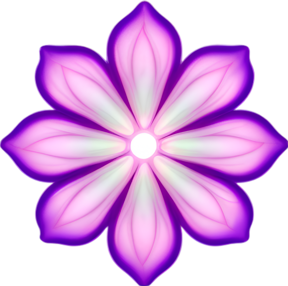 AI generated Flower icon, close-up of a cute colorful flower icon. png