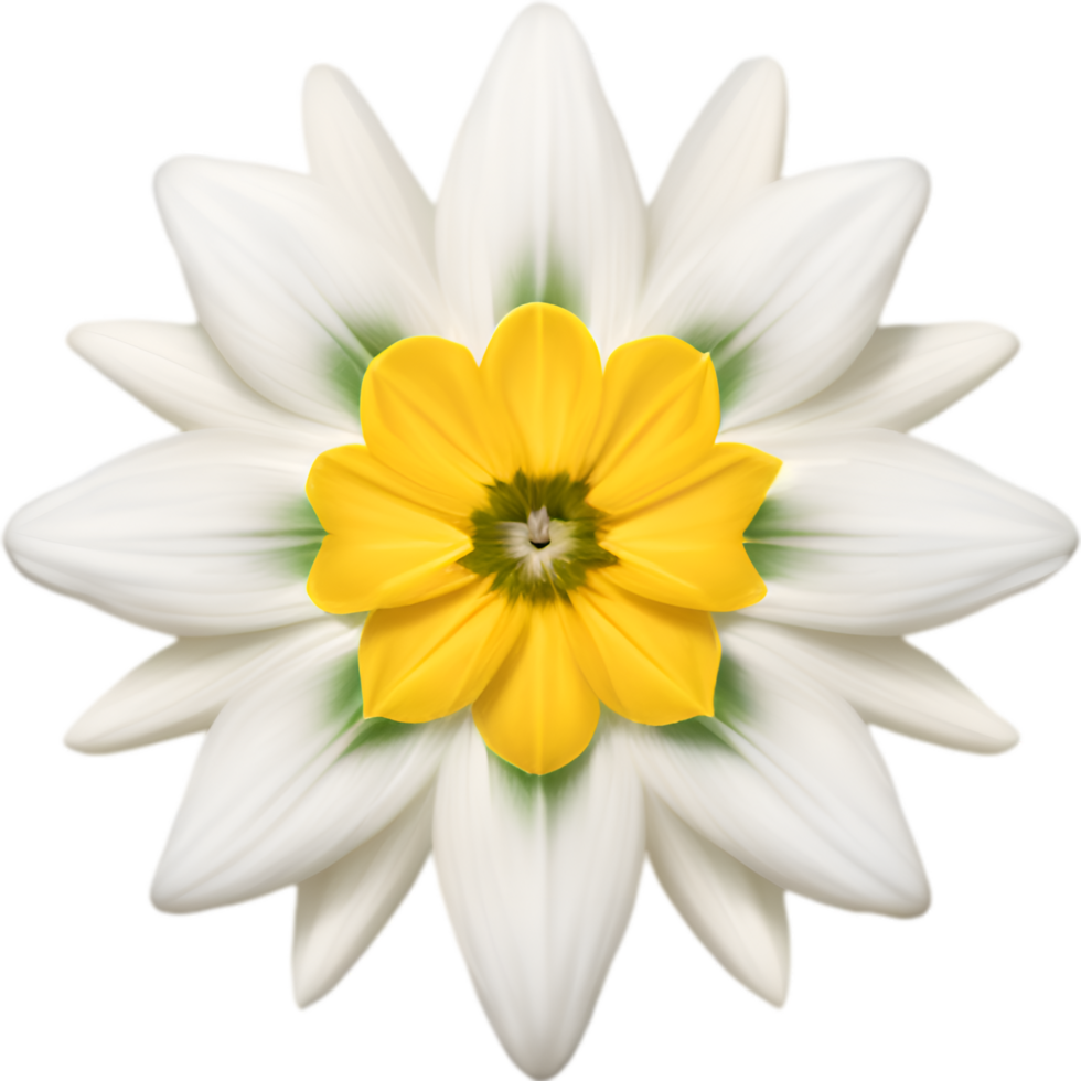 AI generated Flower icon, close-up of a cute colorful flower icon. png