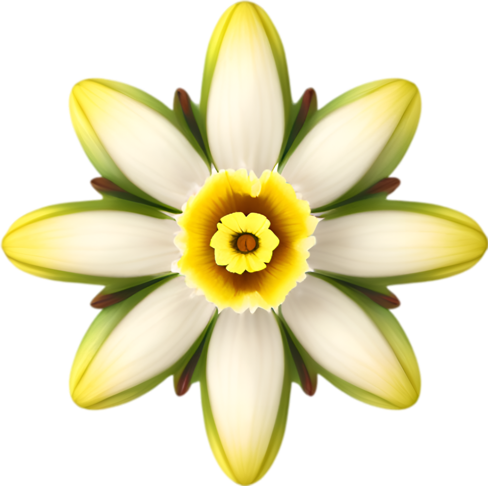 AI generated Flower icon, close-up of a cute colorful flower icon. png