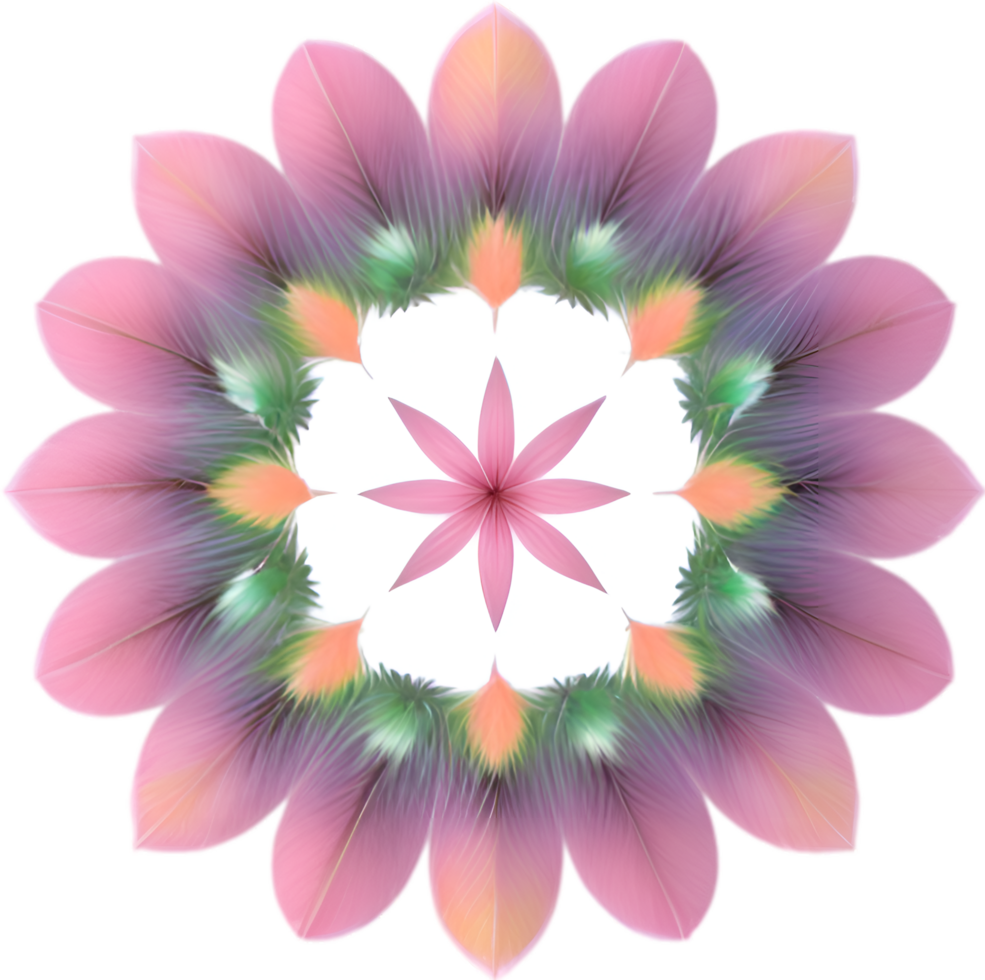 AI generated Flower icon, close-up of a cute colorful flower icon. png