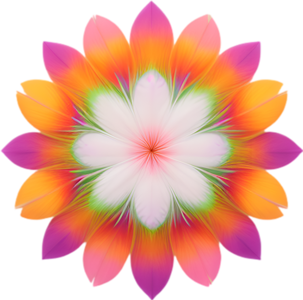 AI generated Flower icon, close-up of a cute colorful flower icon. png