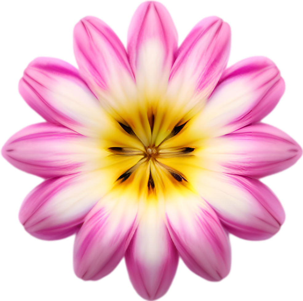 AI generated Flower icon, close-up of a cute colorful flower icon. png