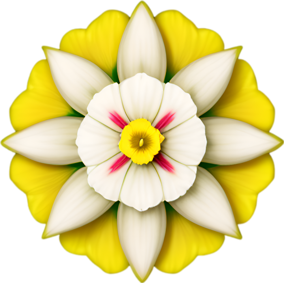 AI generated Flower icon, close-up of a cute colorful flower icon. png
