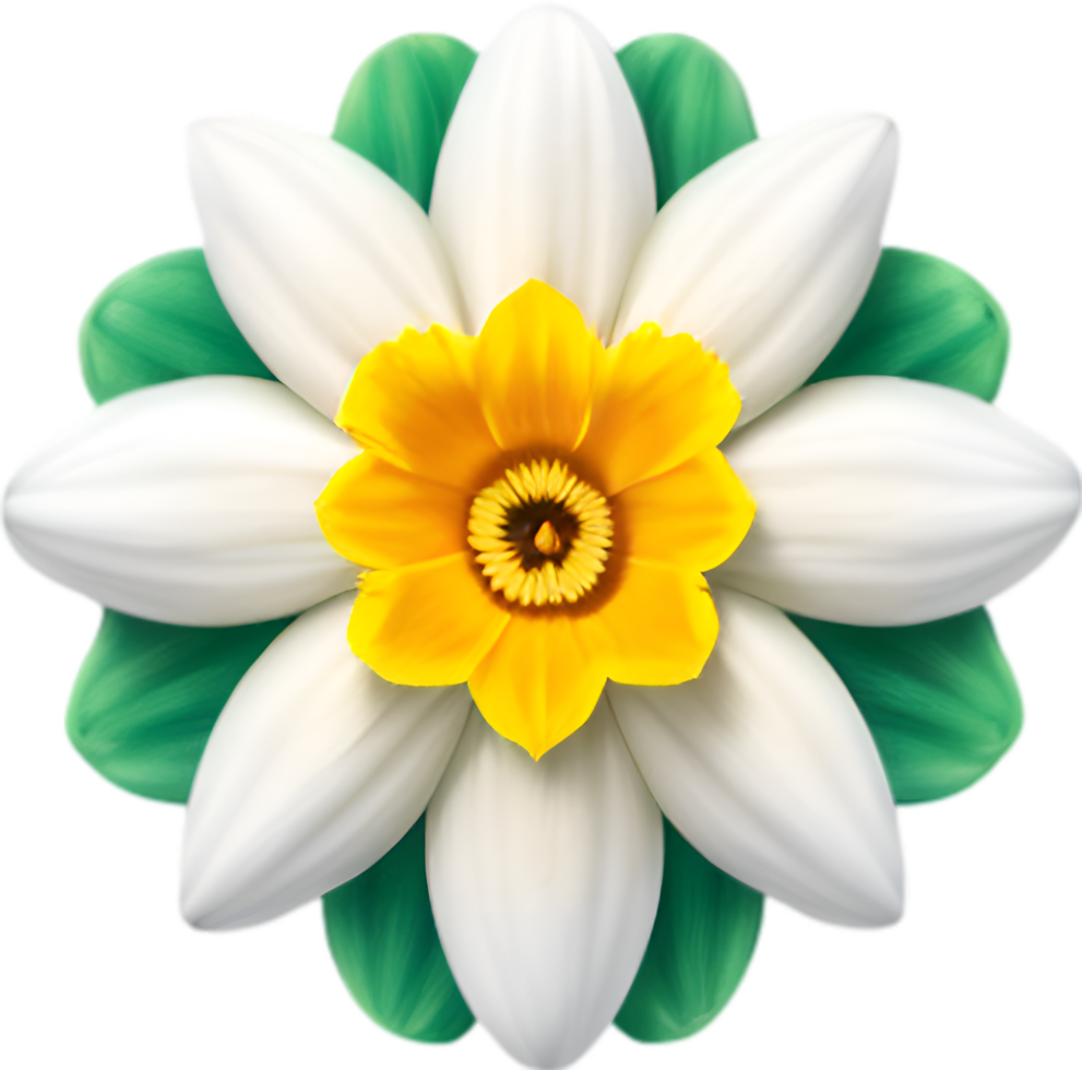 AI generated Flower icon, close-up of a cute colorful flower icon. png